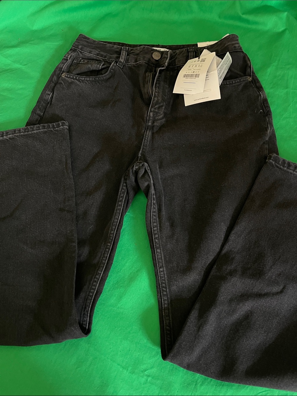 Pull&Bear Black Straight Jeans with Tags
